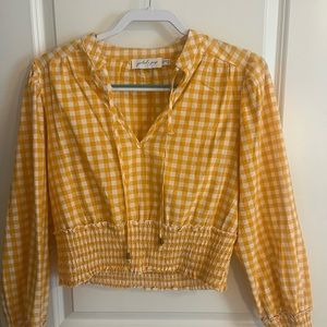 Petal & Pup Checkered Blouse